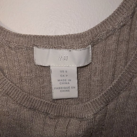 Tan Ribbed Tank Top - Picture 3 of 3